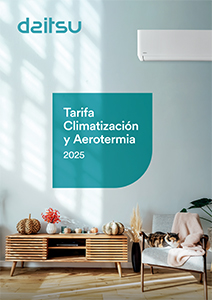 Daitsu tarifa climatización y aerotermia 2025.