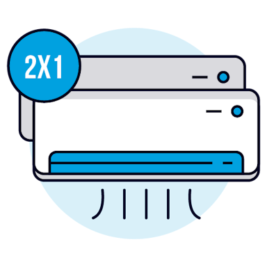 Multisplit Pared 2x1