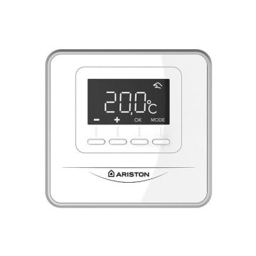 Ariston Termostato Cube RF Inalámbrico No programable con receptor RF
