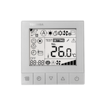 control simplificado de pared toshiba rbc-ascu32y-e airefrio climatizacion